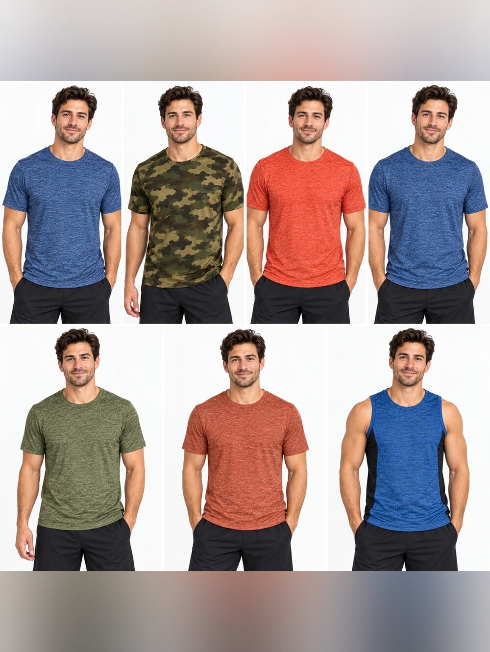 NWT Men’s Medium Zone Pro Performance Shirt Bundle – 7 Pieces